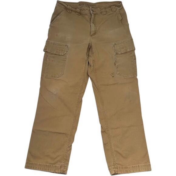 Duluth Trading Co. Other - Duluth Trading Men’s Fire Hose Cargo Work Pants 37x32 Brown Flex Canvas Utility